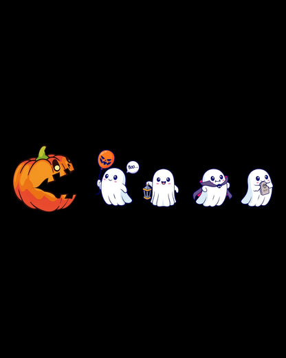 Pumpkin Pacman Classic T-Shirt - Hanggerrz