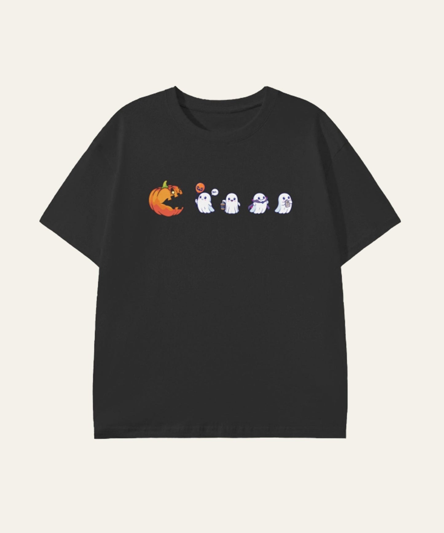 Pumpkin Pacman Classic T-Shirt - Hanggerrz