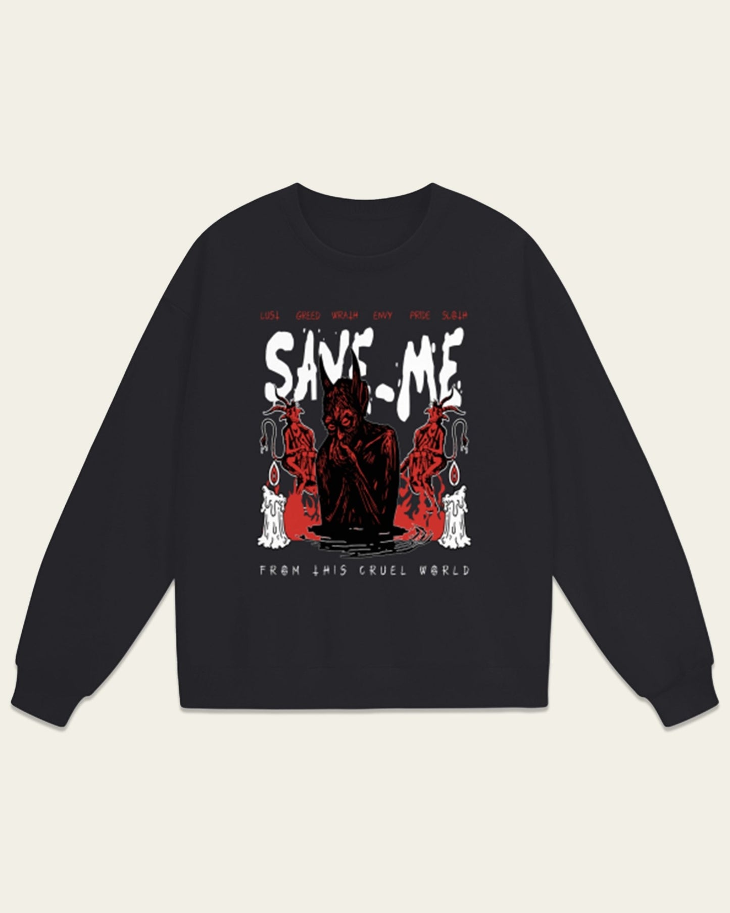 Save Me Oversized Sweatshirt - Hanggerrz